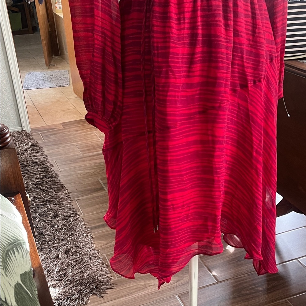 100% Silk Joie Elegant Long Sleeve Dress (designer sample) S Outstanding - Picture 5 of 11
